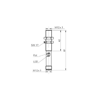 Cellule Directe M12 NPN P=30-200mm Pot. IR LO 10-30Vdc / M12 4P-Lire la description