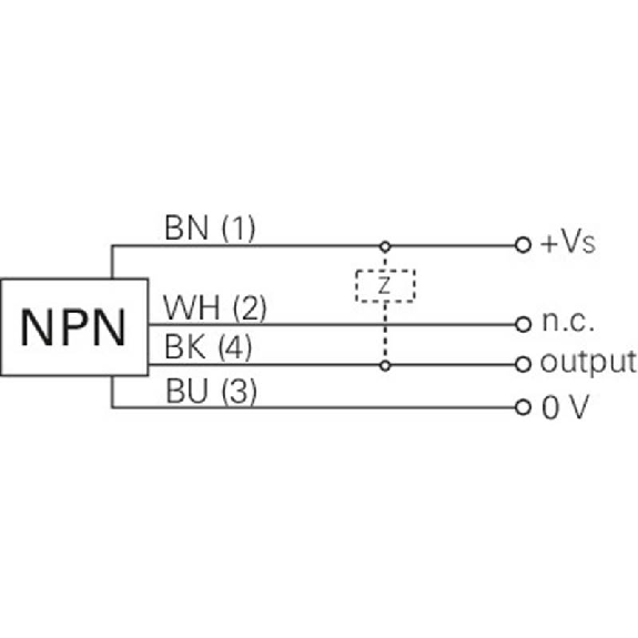 Cellule Directe M12 NPN P=30-200mm Pot. IR LO 10-30Vdc / M12 4P-Lire la description