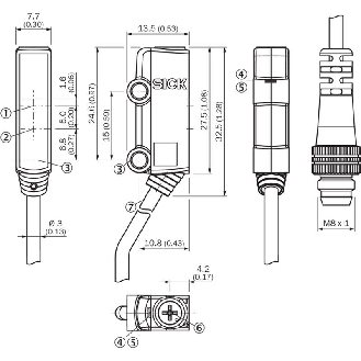 Cellule EAP PNP P=120mm Pot. PinPoint LO / M08 3P+C0.2m-Lire la description