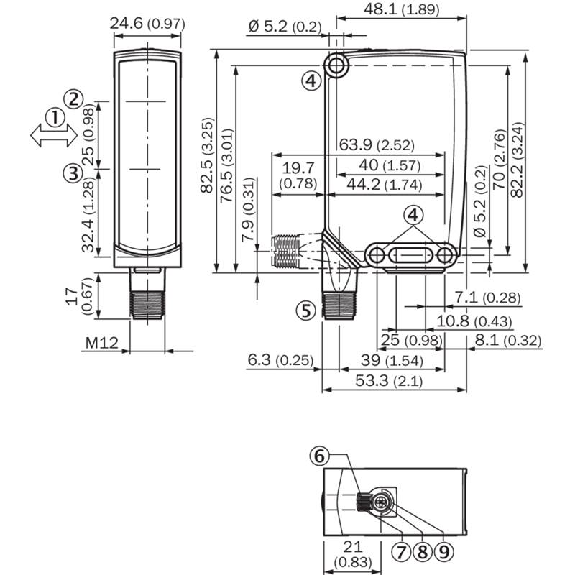 Cellule EAP PNP/NPN P=2m IR LO/DO IO-Link / M12 4P-Lire la description