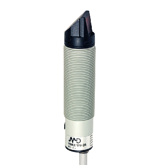Cellule Bar. reflex M18 NPN P=4m Pot. IR LO/DO Plast. Radial Câble 2m-Lire la description