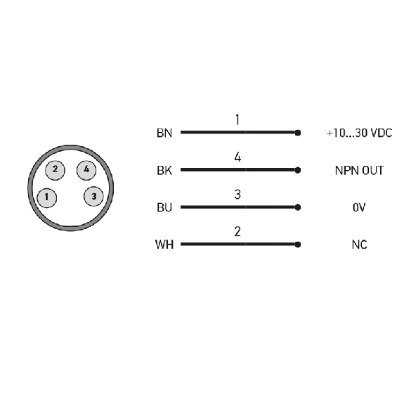Cellule Bar. reflex NPN P=4m Pot. LR LO/DO / M08 4P Cellule Bar. reflex NPN P=4m Pot. LR LO/DO / M08 4P-Lire la description