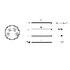 Cellule Bar. reflex NPN P=4m Pot. LR LO/DO / M08 4P