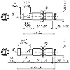 Cellule Bar. reflex M12 NPN P=2,8m LR LO/DO Métal Axial / M12 4P