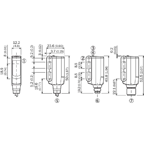 Cellule Bar. reflex transp. NPN P=5m Teach PinPoint LO/DO / M12 4P Cellule Bar. reflex transp. NPN P=5m Teach PinPoint LO/DO / M12 4P-Lire la description
