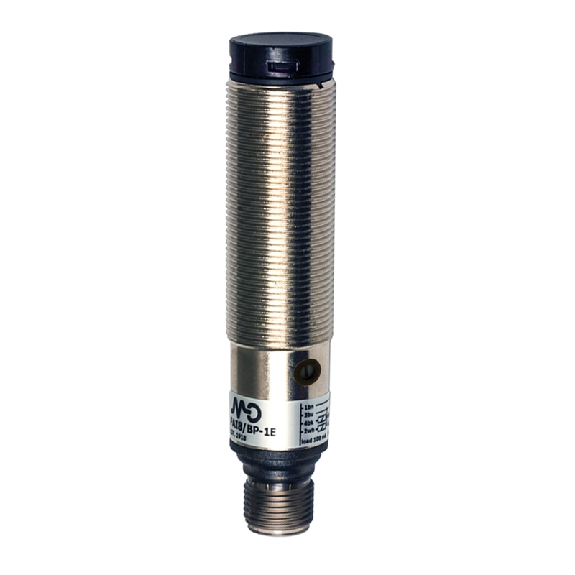 Cellule Directe M18 NPN P=100mm Pot. LR NO+NF Métal Axial M12 4P-Lire la description