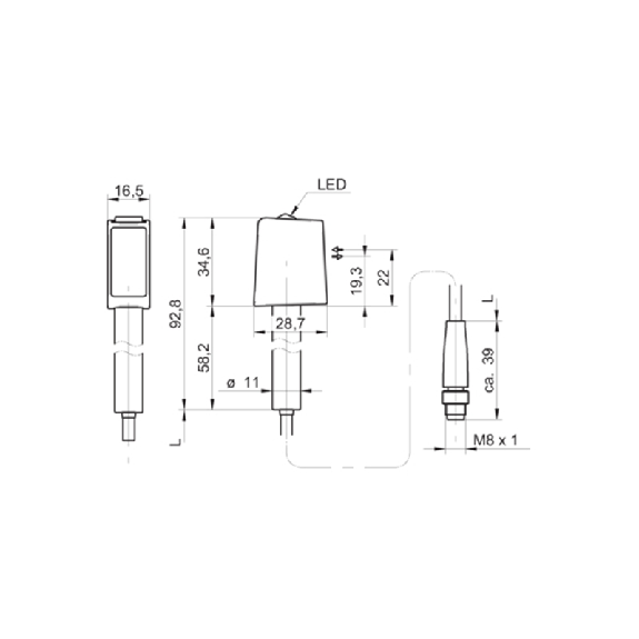 Cellule Bar. reflex Push-pull P=5m Teach IO-L Laser LO/DO Inox M08 4P Cellule Bar. reflex Push-pull P=5m Teach IO-L Laser LO/DO Inox M08 4P-Lire la description