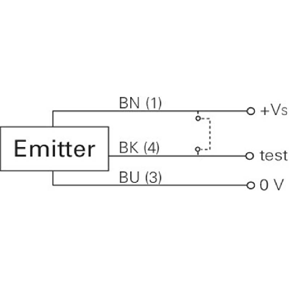 Cellule Barrage (E) P=5m LR Plast. 10-30Vdc / M08 3P+C-Lire la description