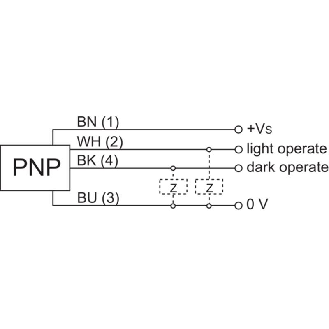 Cellule Barrage (R) M18 PNP P=55m Pot. Laser LO/DO Métal Axial / C2m-Lire la description