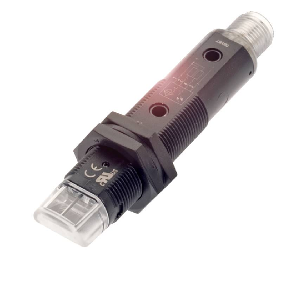 Cellule Directe M18 NPN P=400mm Pot. IR LO/DO Plast. Radial / M12 4P-Lire la description