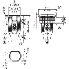 Cellule Barrage M18 NPN P=15m Pot. LO/DO Plast. Axial / Câble 2m