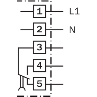 Cellule EAP RELAIS SPDT P=2,5m Pot. IR 20-250Vac/dc / Bornier-Lire la description