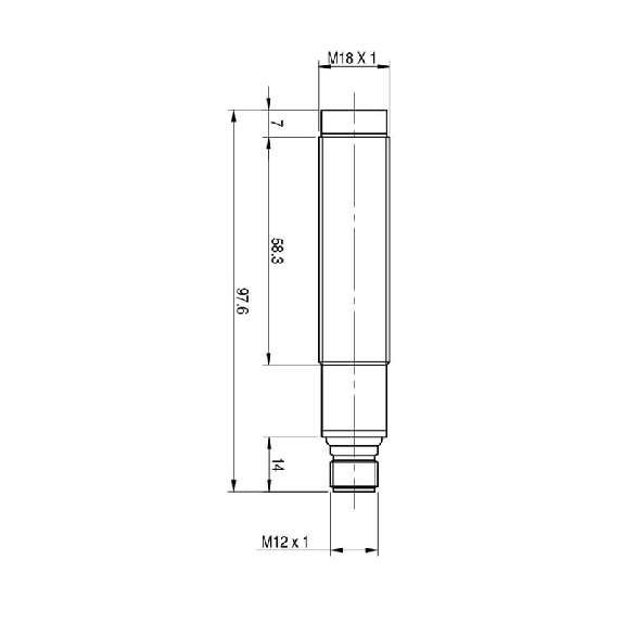 Cellule Directe M18 NPN P=300mm Laser LO/DO Plast. Axial M12 4P-Lire la description