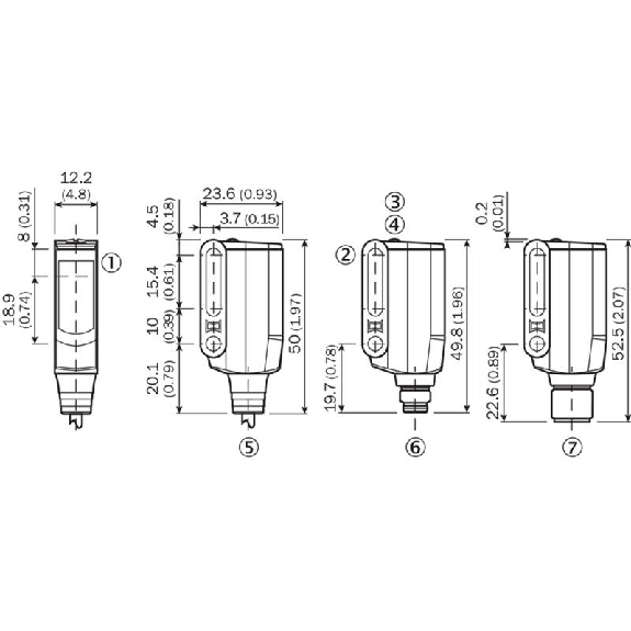 Cellule Bar. reflex NPN P=5m Teach PinPoint LO/DO / M08 4P-Lire la description
