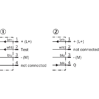 Cellule Barrage M18 PNP P=20m Pot. LO / M12 4P-Lire la description