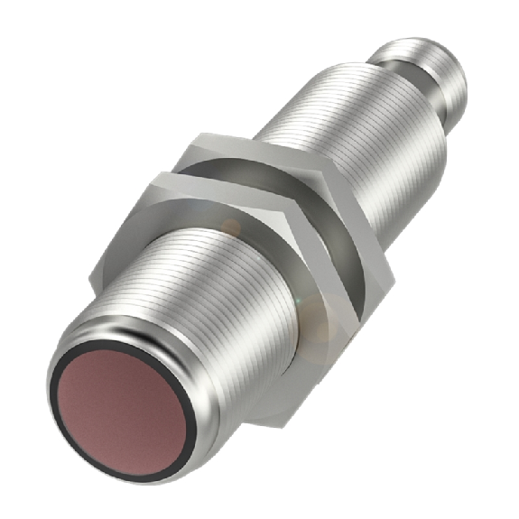 Cellule Directe M18 PNP P=250mm Pot. LR LO/DO Inox Axial / M12 4P-Lire la description