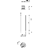 Cellule Bar. reflex M18 NPN P=30m Laser LO/DO Métal Axial M12 4P