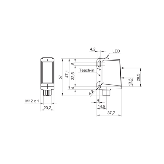 Smartreflect Push-pull LO/DO Inox IP69K WD / M12 4P-Lire la description