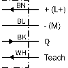 Cellule Bar. reflex transp NPN P=1.2m PinPoint DO / Câble 2m