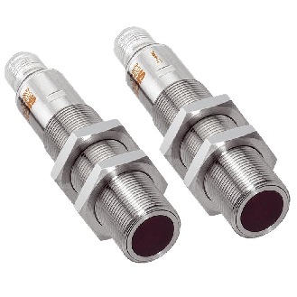 Cellule Barrage M18 PNP P=20m IR LO/DO Inox Axial / M12 4P-Lire la description