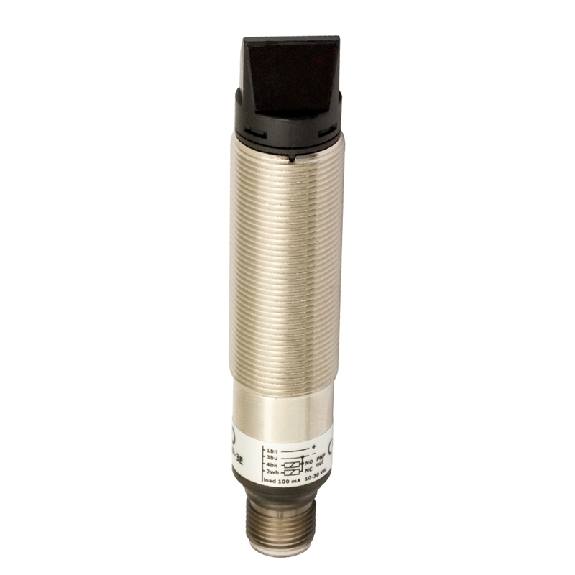 Cellule Bar. reflex transp M18 PNP P=1,5m LR NO+NF Métal Radial M12-Lire la description