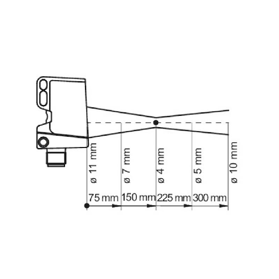 Cellule EAP Push-Pull P=400mm qTeach PinPoint LO/DO / M12 4P-Lire la description