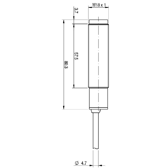 Cellule Barrage (R) M18 TRIAC NF P=16m Câble 2m-Lire la description