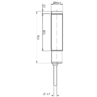 Cellule Barrage (R) M18 TRIAC NF P=16m Câble 2m-Lire la description