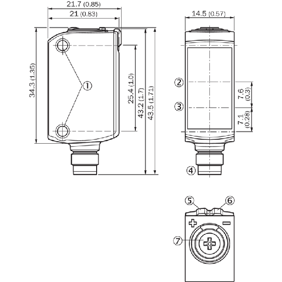 Cellule Bar. reflex PNP P=6m PinPoint LO/DO Inox V4A / M08 4P-Lire la description