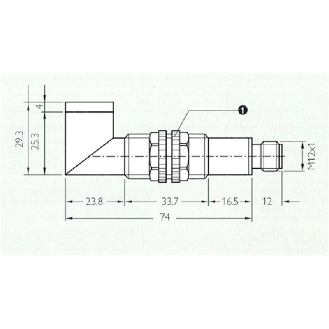 Cellule Bar. reflex M18 PNP P=2m LR LO/DO Métal Radial / M12 4P-Lire la description