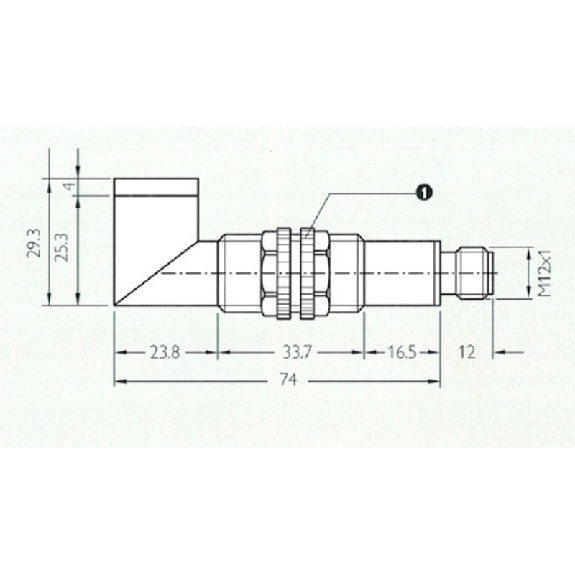 Cellule Bar. reflex M18 PNP P=2m LR LO/DO Métal Radial / M12 4P-Lire la description