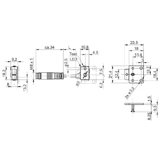 Cellule Barrage (E) P=2m LR Axial / M08 4P+C0.2m-Lire la description