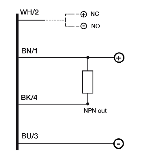 Photo.M18,NPN-NO/NC,Cable 90°,Diffuse-Lire la description