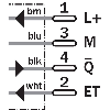 Cellule Bar. reflex PNP P=5m Teach PinPoint DO / M08 4P