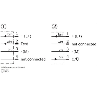 Cellule Barrage PNP/NPN P=60m LR LO/DO E.test / M12 4P-Lire la description
