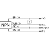 Cellule Directe M18 NPN P=430mm Pot. IR LO Métal Axial / M12 4P