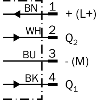 Cellule Bar. reflex PNP/NPN P=6,5m Pot. PinPoint LO / M12 4P+C0.15m