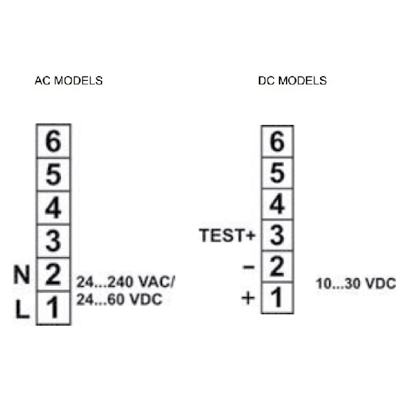 Cellule Directe RELAIS P=2m LO/DO 24-240Vac/12-60Vdc Tempo / Bornier-Lire la description