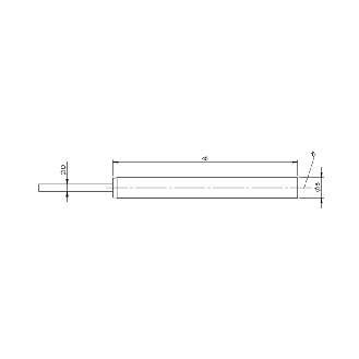 Cellule Directe PNP NO P=50mm LO Inox Axial / Câble 2m PUR-Lire la description