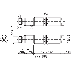 Cellule Barrage M18 PNP P=50m Laser LO/DO Métal Axial / M12 4P