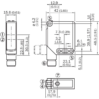 Cellule Bar. reflex PNP P=10m Teach LR LO/DO / M12 4P-Lire la description