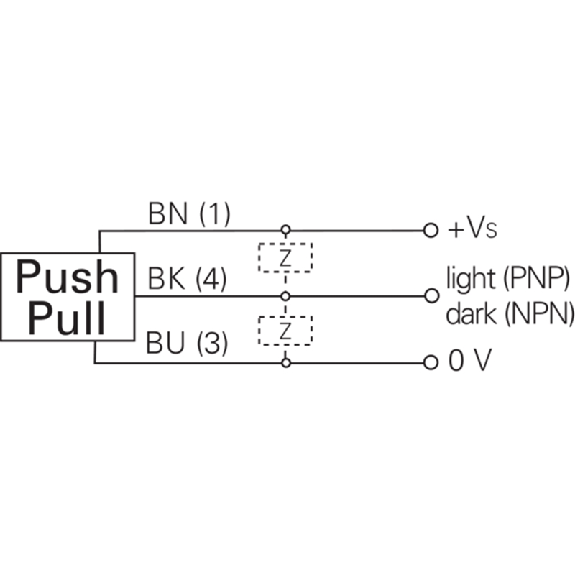 Cellule EAP Push-Pull P=30mm LO IO-Link / Câble 2m Cellule EAP Push-Pull P=30mm LO IO-Link / Câble 2m-Lire la description
