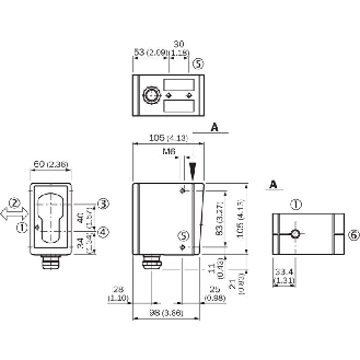 Cellule EAP RELAIS SPDT P=2m Pot. IR LO/DO 20-250V / Bornes-Lire la description