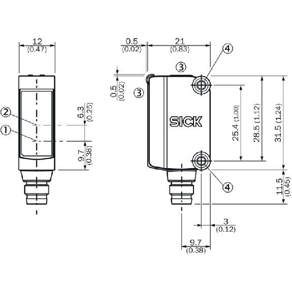 Cellule Barrage PNP P=40m Laser LO / M08 3P-Lire la description