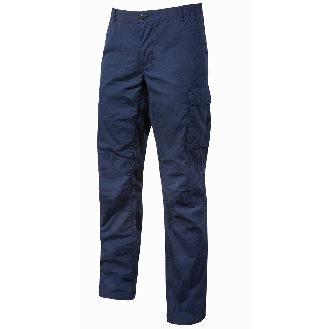 U-Power - Pantalon de travail bleu Stretch et Slim BALTIC-Lire la description