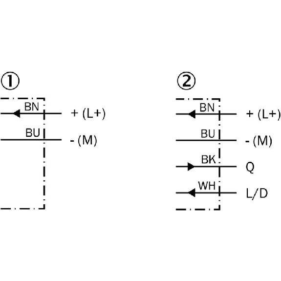 Cellule Barrage PNP P=4.4m Pot. LR LO/DO 10-30Vdc / Câble 2m-Lire la description