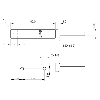 Cellule Barrage (R) PNP P=3m Laser DO Métal Radial / Câble 2m PUR
