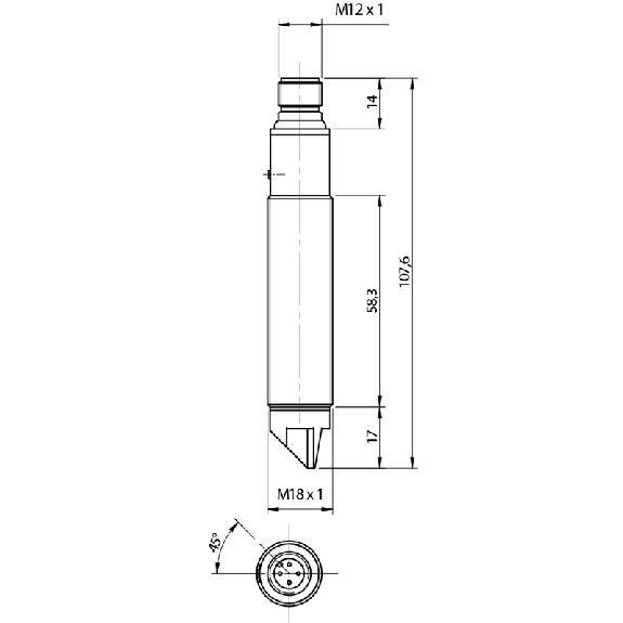 Cellule Bar. reflex M18 NPN P=30m Laser LO/DO Plast. Radial M12 4P Cellule Bar. reflex M18 NPN P=30m Laser LO/DO Plast. Radial M12 4P-Lire la description