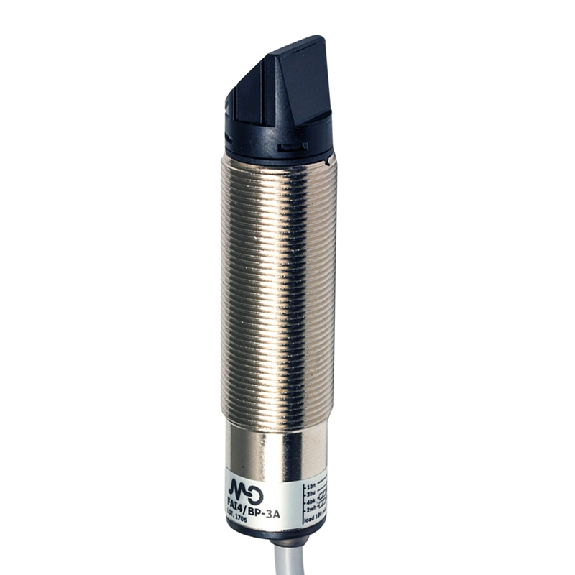 Cellule Bar. reflex M18 NPN P=2.5m Pot. LR NO+NF Métal Radial C2m-Lire la description