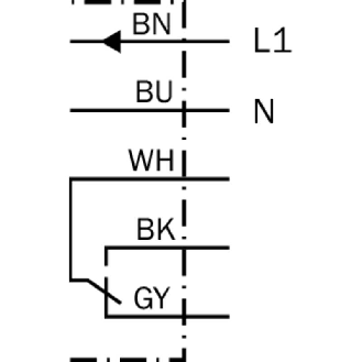 Cellule Directe RELAIS P=2m Pot. IR LO/DO 24-240Vac/dc / Câble 2m-Lire la description